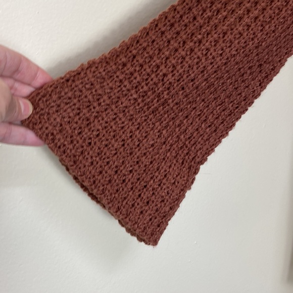 Fall Brown Open Front Knit Cardigan Sweater - Picture 2 of 5